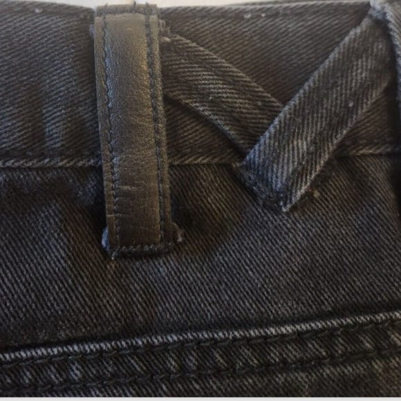 Vtg 90s Marc Buchanan Hip Hop Denim Jeans Leather trim pockets - Picture 9 of 14